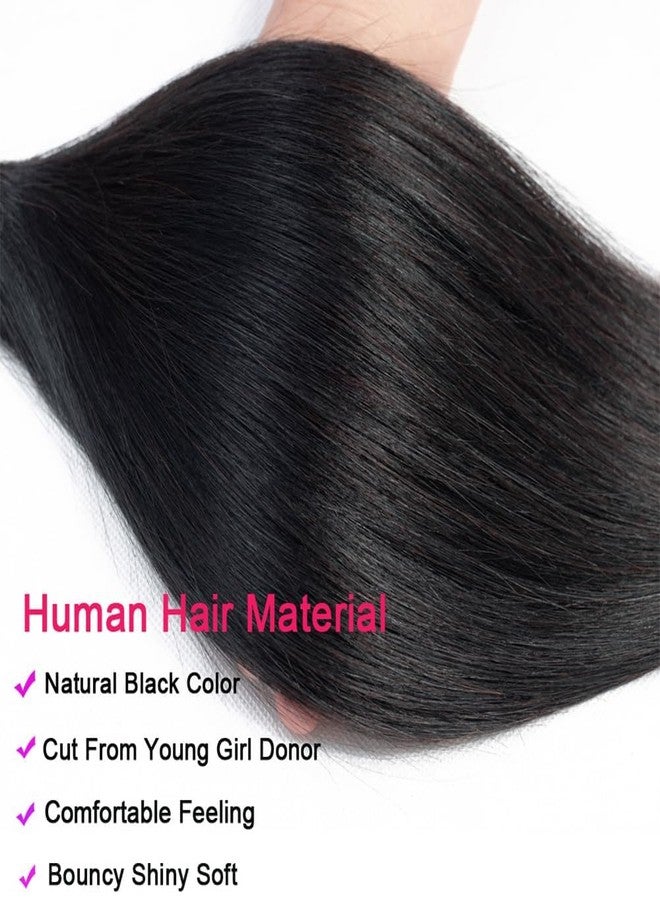 Great Grace Brazilian Straight Human Hair Bundles 16 Inch 1 Bundle Human Hair Weave 12A 100% Unprocessed Virgin Hair Extensions Single Bundle Natural Black Color - Image 5